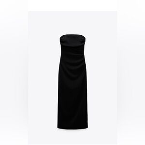 Zara Classic Black Strapless Dress
